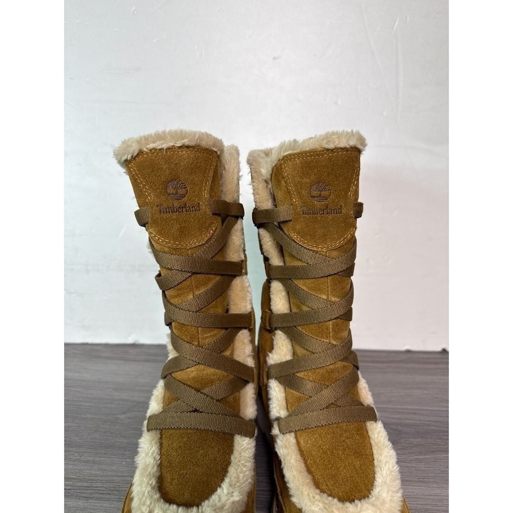 Timberland Women's Kenniston Muk Tall Suede Lace-Up Faux Fur Lined Boots - Picture 6 of 11